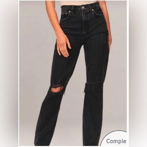 ABERCROMBIE & FITCH Ultra High Rise 90's Straight Jean